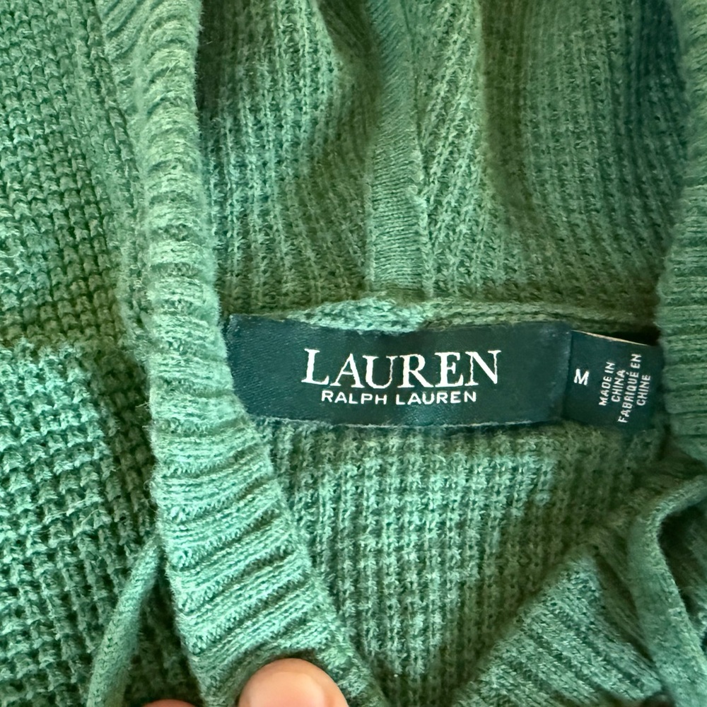 Lauren Ralph Lauren V-Neck Sweater in Green